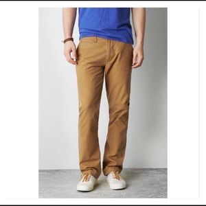 American Eagle Extreme Flex Original Straight Khakis Pants Long Size 30 x 34.5